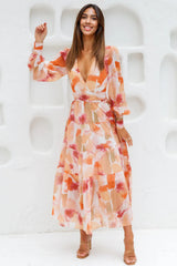 Gotta Thrive Maxi Dress Orange