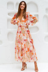 Gotta Thrive Maxi Dress Orange